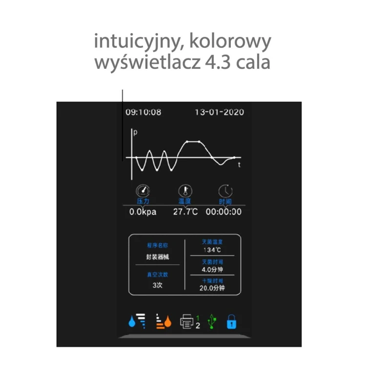 autoklaw z panelem dotykowym Icanclave dpro