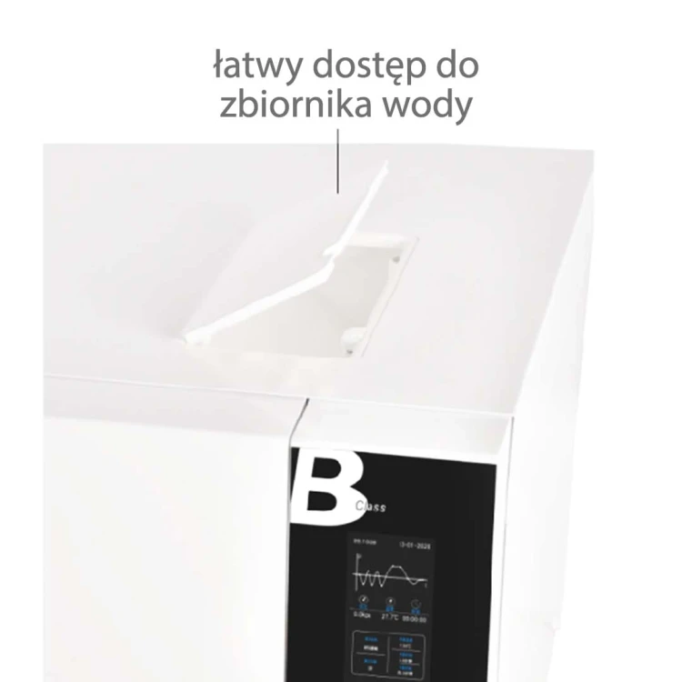 Autoklaw medyczny dotykowy klasy B 18L Dpro, dostawa, paszport, szkolenie, serwis